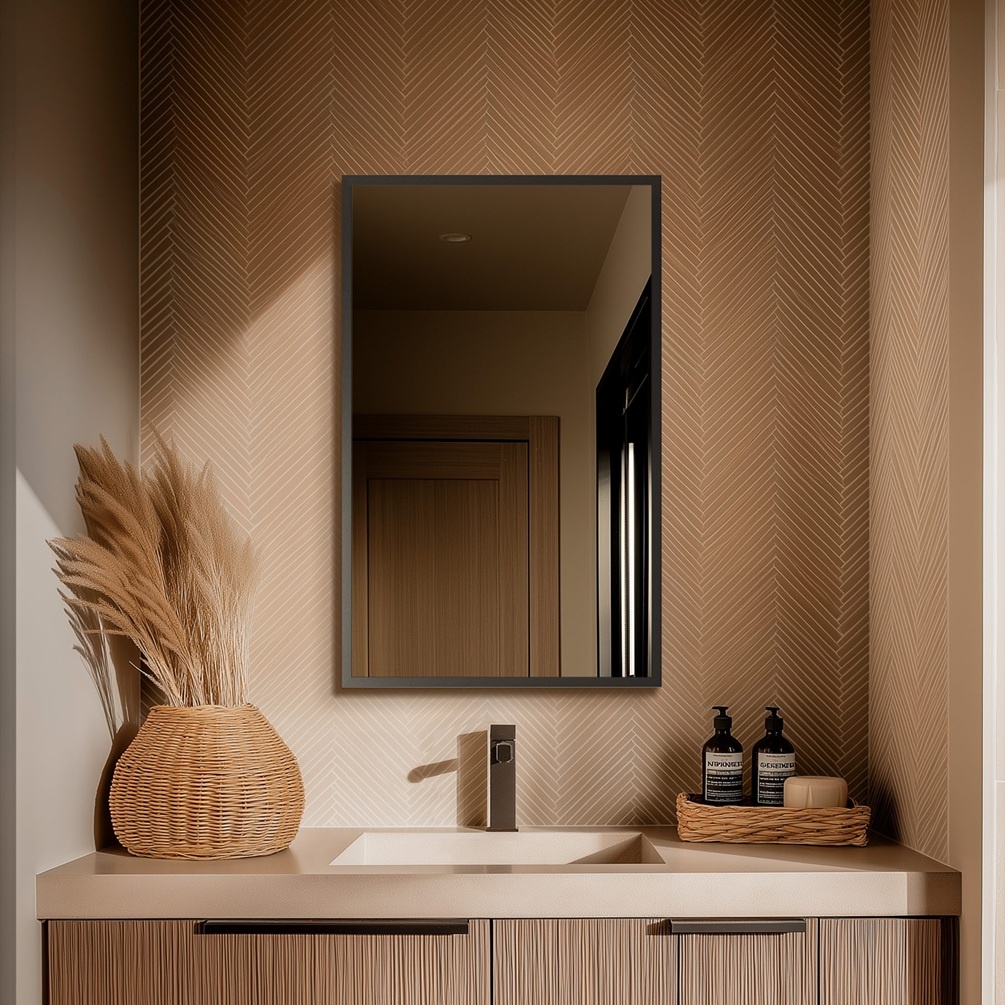 Origins Living Docklands 500 x 800mm Rectangular Mirror Lifestyle Image